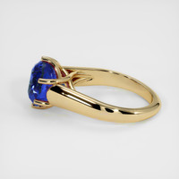 5.34 Ct. Blue Sapphire Ring, 14K Yellow Gold 4