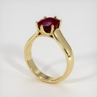 2.50 Ct. Ruby Ring, 14K Yellow Gold 2