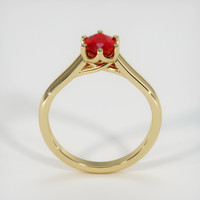 0.90 Ct. Ruby Ring, 14K Yellow Gold 3