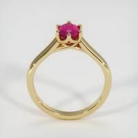 0.70 Ct. Ruby Ring, 14K Yellow Gold 3