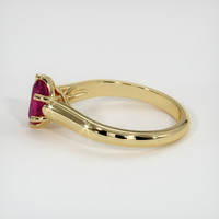 0.85 Ct. Ruby Ring, 14K Yellow Gold 4