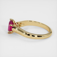 0.91 Ct. Ruby Ring, 14K Yellow Gold 4