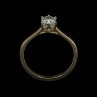 1.23 Ct. Sapphire Ring, 14K Yellow Gold 3