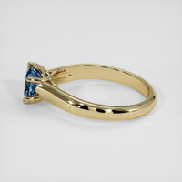 1.17 Ct. Blue Sapphire Ring, 14K Yellow Gold 4