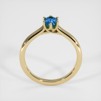 0.62 Ct. Greenish Blue Sapphire Ring, 14K Yellow Gold 3