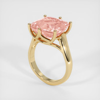 12.48 Ct. Padparadscha Sapphire Ring, 14K Yellow Gold 2