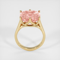 12.48 Ct. Padparadscha Sapphire Ring, 14K Yellow Gold 3