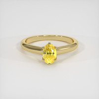 0.96 Ct. Yellow Sapphire Ring, 14K Yellow Gold 1