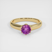 0.56 Ct. Sapphire Ring, 14K Yellow Gold 1