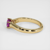 0.56 Ct. Sapphire Ring, 14K Yellow Gold 4