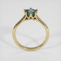 1.10 Ct. Greenish Blue Sapphire Ring, 14K Yellow Gold 3