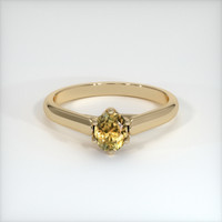 0.68 Ct. Sapphire Ring, 14K Yellow Gold 1