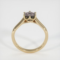 0.88 Ct. Grey Sapphire Ring, 14K Yellow Gold 3