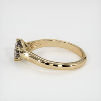 0.88 Ct. Grey Sapphire Ring, 14K Yellow Gold 4