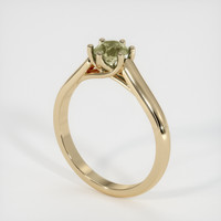 0.79 Ct. Sapphire Ring, 14K Yellow Gold 2