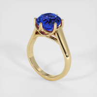 5.34 Ct. Blue Sapphire Ring, 18K Yellow Gold 2