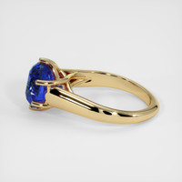5.34 Ct. Blue Sapphire Ring, 18K Yellow Gold 4