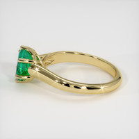 1.16 Ct. Emerald Ring, 18K Yellow Gold 4