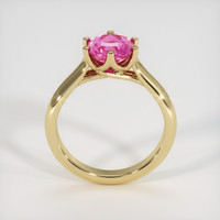 1.67 Ct. Pink Sapphire Ring, 18K Yellow Gold 3
