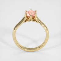 1.09 Ct. Padparadscha Sapphire Ring, 18K Yellow Gold 3