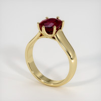 2.05 Ct. Ruby Ring, 18K Yellow Gold 2