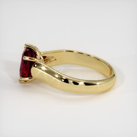 2.05 Ct. Ruby Ring, 18K Yellow Gold 4