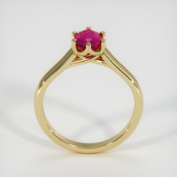 0.97 Ct. Ruby Ring, 18K Yellow Gold 3