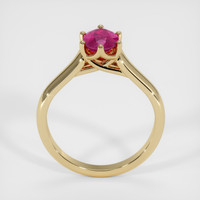 0.91 Ct. Ruby Ring, 18K Yellow Gold 3