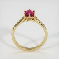 1.09 Ct. Ruby Ring, 18K Yellow Gold 3