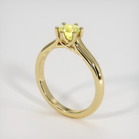 0.73 Ct. Sapphire Ring, 18K Yellow Gold 2