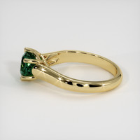 1.13 Ct. Green Sapphire Ring, 18K Yellow Gold 4