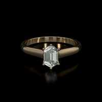 1.23 Ct. Sapphire Ring, 18K Yellow Gold 1