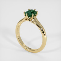 1.51 Ct. Green Sapphire Ring, 18K Yellow Gold 2