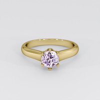 1.45 Ct. Purple Sapphire Ring, 18K Yellow Gold 1