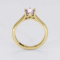 1.45 Ct. Purple Sapphire Ring, 18K Yellow Gold 3