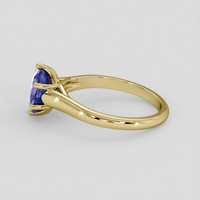 2.65 Ct. Color Change Sapphire Ring, 18K Yellow Gold 4