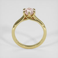 1.29 Ct. Peach Sapphire Ring, 18K Yellow Gold 3