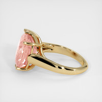 12.48 Ct. Padparadscha Sapphire Ring, 18K Yellow Gold 4