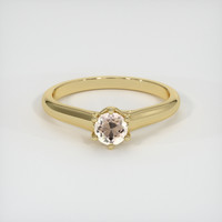 0.66 Ct. Sapphire Ring, 18K Yellow Gold 1