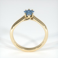 0.71 Ct. Sapphire Ring, 18K Yellow Gold 3