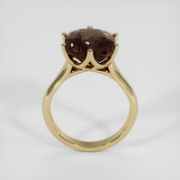 8.54 Ct. Orangish Brown Sapphire Ring, 18K Yellow Gold 3