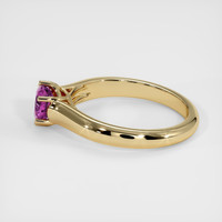 0.56 Ct. Sapphire Ring, 18K Yellow Gold 4