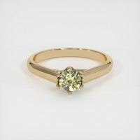0.87 Ct. Sapphire Ring, 18K Yellow Gold 1