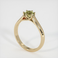 0.87 Ct. Sapphire Ring, 18K Yellow Gold 2