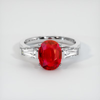 Ruby Ring 3.10 Ct., Platinum 950 Preview