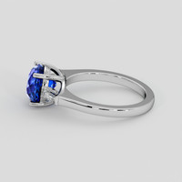 3.09 Ct. Blue Sapphire Ring, Platinum 950 4