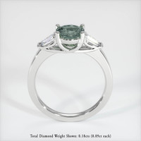 0.89 Ct. Sapphire Ring, Platinum 950 2