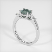 0.89 Ct. Sapphire Ring, Platinum 950 3