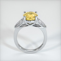 3.00 Ct. Yellow Sapphire Ring, Platinum 950 3