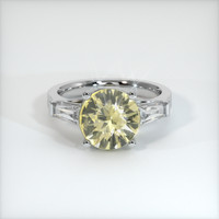 2.77 Ct. Yellow Sapphire Ring, 10K White Gold 1